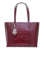 Borsa shopper Perry in pelle colore Claret