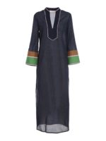 Caftano lungo in cotone