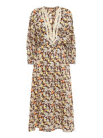 Caftano in cotone a fiori