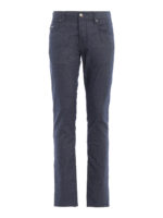 Pantaloni Leonardo in cotone e lino chambray