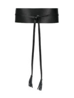 Cintura bustier in similpelle nera