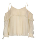 Blusa in georgette plisse