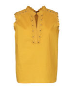 Blusa smanicata in popeline