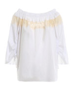 Blusa in popeline stretch