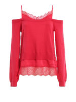 Maglia con raso e pizzo