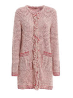 Cardigan lungo con frange