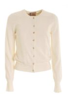 Twin-set color crema con charm logo