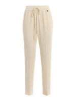 Pantaloni in crepe envers satin