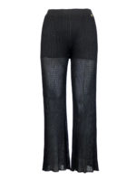 Pantaloni scampanati in maglia