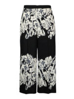Pantaloni con stampa foglie