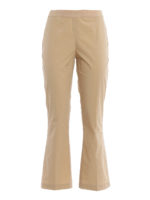 Pantaloni dritti in leggerissimo popeline