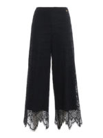 Pantaloni svasati in macrame