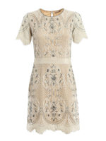 Abito corto in pizzo