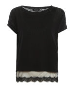 Maglia boxy in cotone misto lino