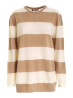 Pullover color crema e cammello
