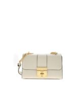 Borsa a tracolla bianca con logo