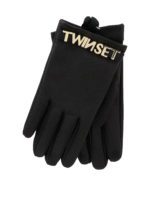 Guanti in pelle con logo