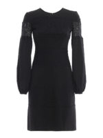 Abito a tubino in jersey e pizzo