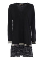 Abito con inserto a pieghe