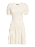 Abitino bianco slim al ginocchio