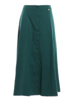 Gonna longuette in popeline