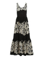 Abito in popeline con stampa fiori