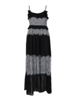 Abito con pannelli in pizzo