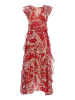 Maxi abito in georgette Paisley