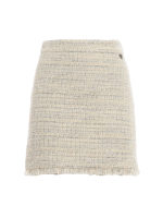 Minigonna in tweed con lurex