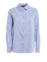 Camicia con banda in gros grain