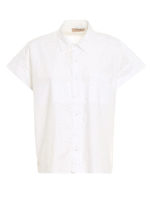 Camicia a mezze maniche in popeline