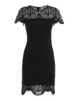 Abito in jersey e pizzo