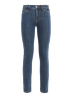 Jeans skinny con logo ricamato
