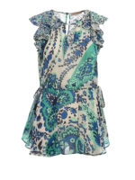 Top in georgette stampa Paisley