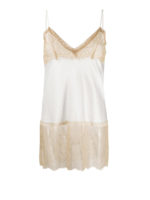 Top in raso con pizzo