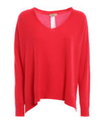 Pullover in lana e cashmere fluo
