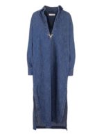 Kaftano Denim Chambray con dettaglio V Gold