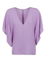 Blusa a mezze maniche in seta