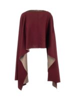 Pullover asimmetrico color vinaccia