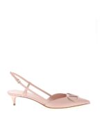 Sling back Vlogo in pelle rosa