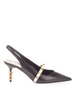 Slingback Rockstud nere e avorio