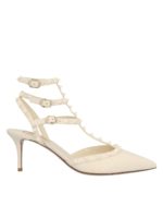 Slingback Rockstud bianche
