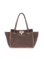 Borsa Rockstud piccola marrone