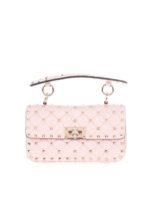 Borsa Rockstud Spike piccola Rose Quartz