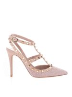 Decollete Rockstud perline rosa