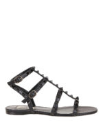 Sandali piatti Rockstud neri