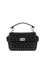 Borsa Rockstud media in pelle
