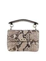 Borsa a spalla Rockstud pitonata