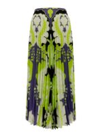 Gonna in seta plissettata floreale