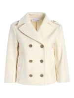 Giacca doppiopetto color crema